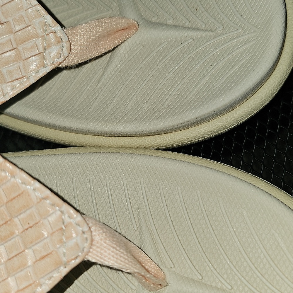 KuaiLu Yoga Mat Flip Flops Womens US 12 Tan Leather Walking Sandals KHD2764 NWT - Picture 15 of 15
